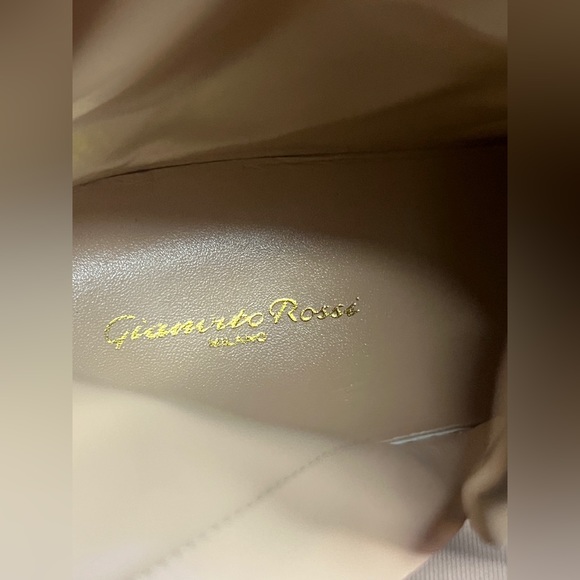 Gianvito Rossi Montey Glove Leather Lug-sole ankle boots Camel SZ 41EU/11US - Picture 8 of 13